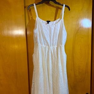 Torrid white and gold dress.